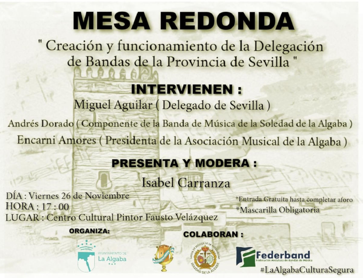 Conferencia - Mesa redonda FEDERBAND Sevilla