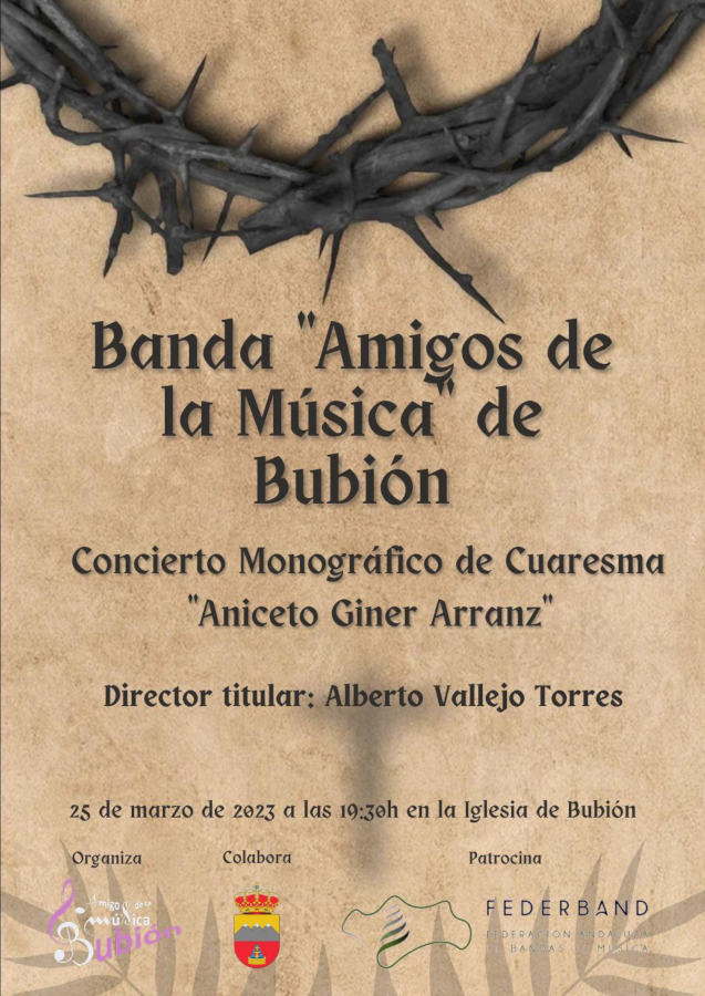 Concierto Monográfico de Cuaresma "Aniceto Giner Arranz"