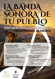 La banda sonora de tu pueblo vuelve a recorrer la provincia de Almería con cuatro grandes encuentros comarcales de bandas de música