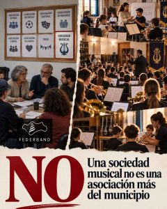 No, una Sociedad Musical no es «una asociación más» del municipio