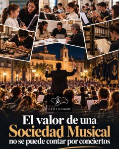 El valor de una Sociedad Musical no se puede contar por conciertos