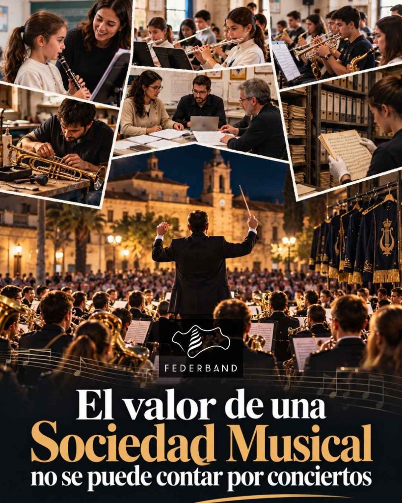 El valor de una Sociedad Musical no se puede contar por conciertos