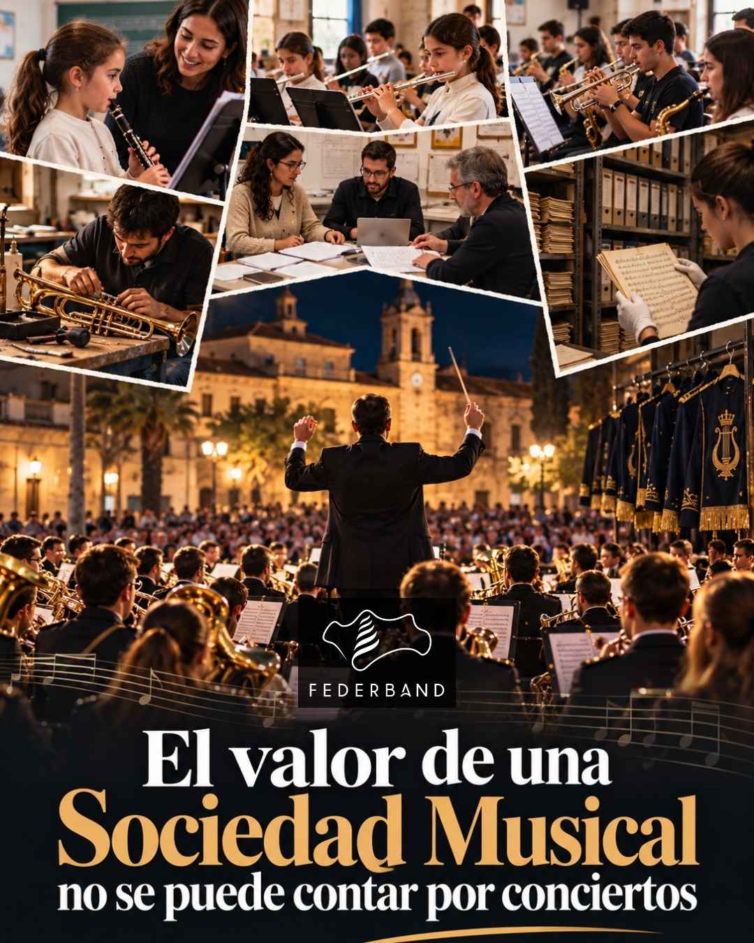 El valor de una Sociedad Musical no se puede contar por conciertos
